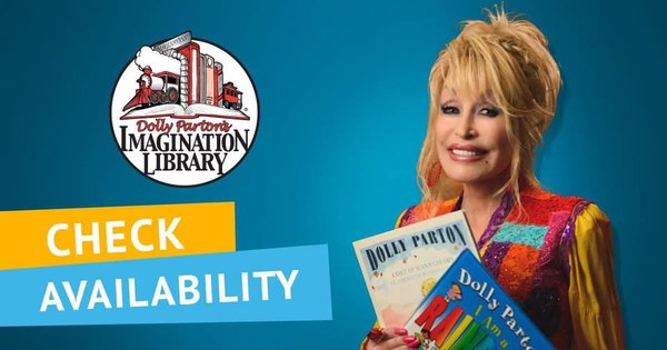 A Clickable image of Dolly Partons Imagination Library Availability